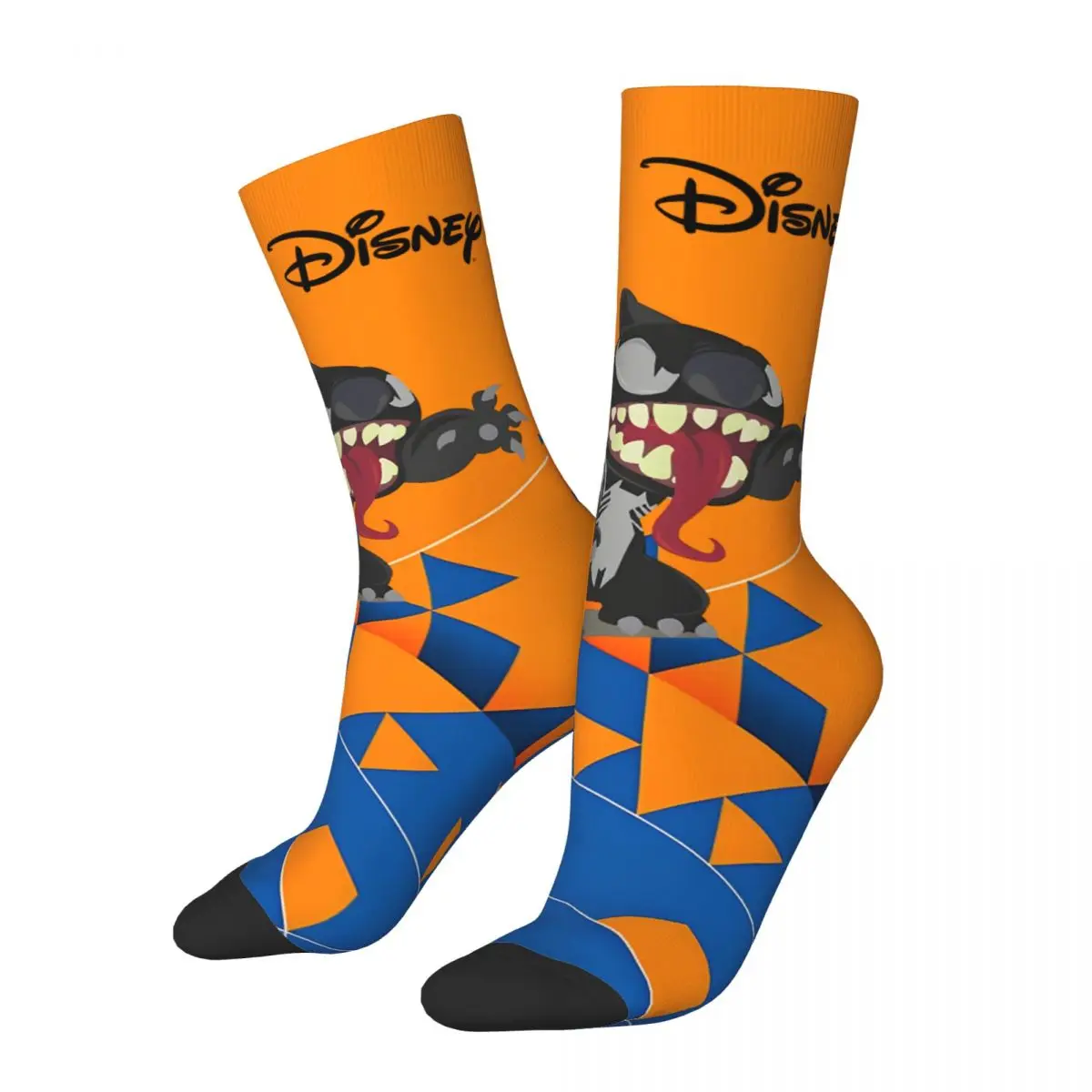 

Funny Crazy compression We Are Stitch Sock for Men Hip Hop Harajuku Disney Stitch Happy Seamless Pattern Printed Boys Crew Sock