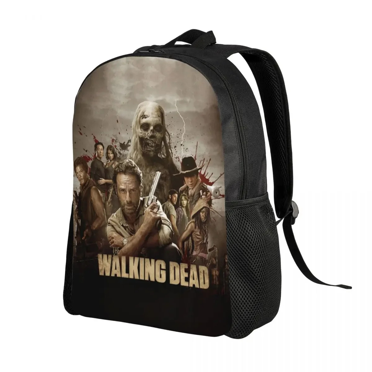 Custom Bag Horror Zombie TV Show The Walking Dead Backpack For Women Men School College Student Bookbag Fits 15 Inch Laptop Bags