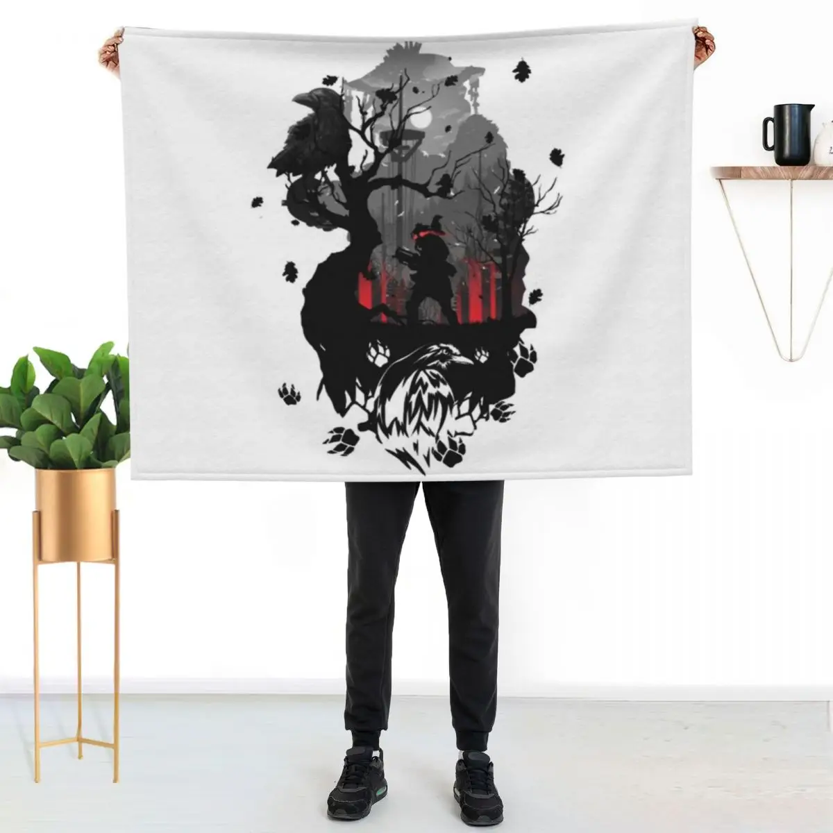 

Apex Legends Bloodhound Shirt Throw Blanket Modern Design Soft Blanket for Home Decor