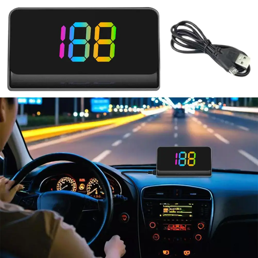 

Car Head Up GPS Speedometer Display HUD Windshield Up Speed Display Projector Digital HUD Electronic Accessory Head J9C1