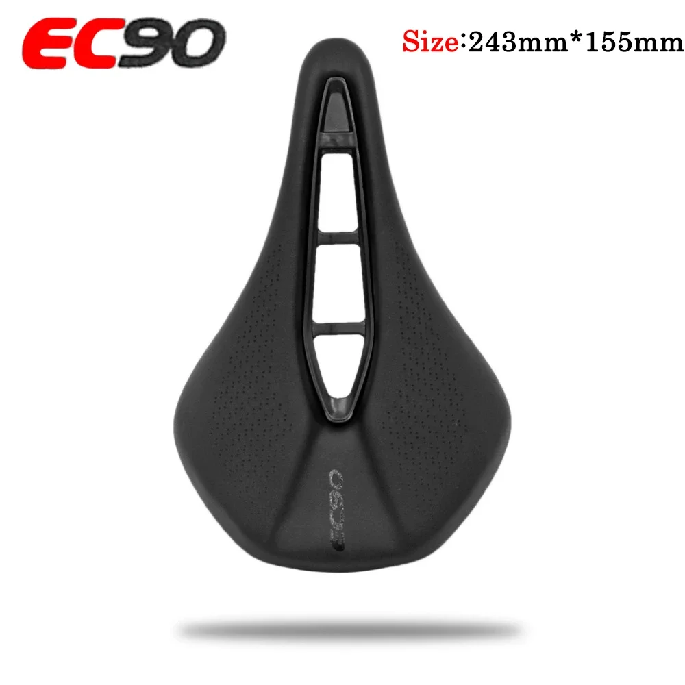 EC90 MTB Bicycle Seat PU Ultralight Hollow Breathable Breathable Comfortable Seat Cushion Bike Racing Saddle Parts Components