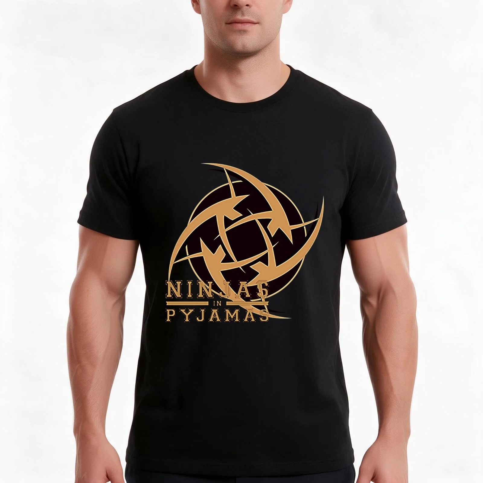 Ninjas In Pyjamas T-Shirt Summer Casual Cotton Tee Oversized Streetwear Tops Vintage Graphic Print Loose Fit Short Sleeve