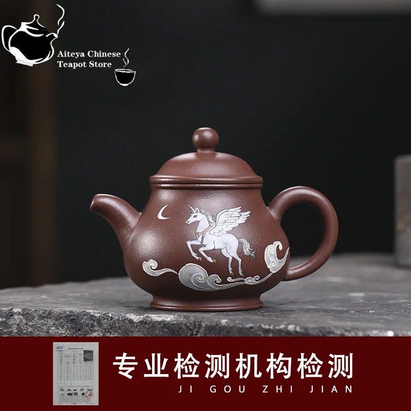 Yixing handmade purple clay teapot, original ore, purple clay, imaginative kung fu tea set, Chinese teapot, health pot