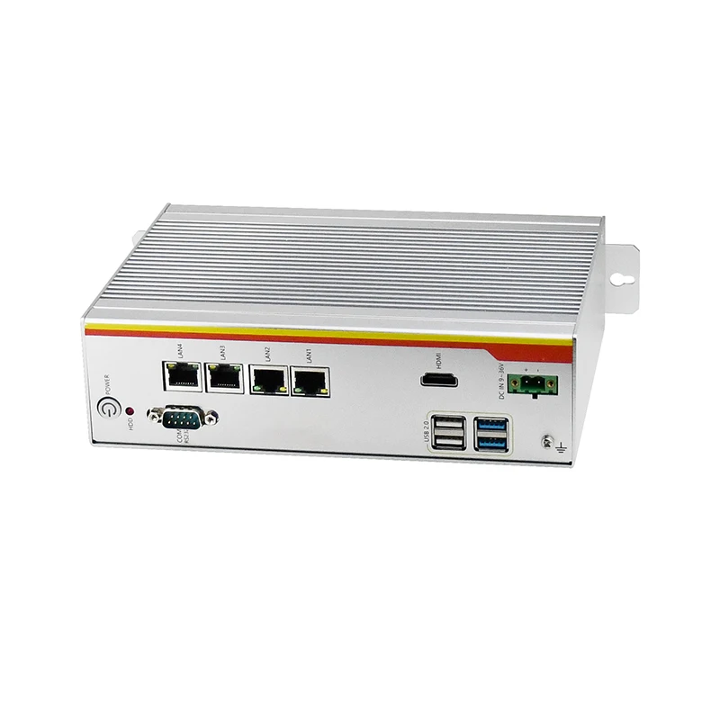 MFC-6807 Fanless Embedded Industrial Computer Support Intel J1900/3855U/Core 6th Generation I3/15/17 CPU, 4*LAN, WIFI/3G/4G
