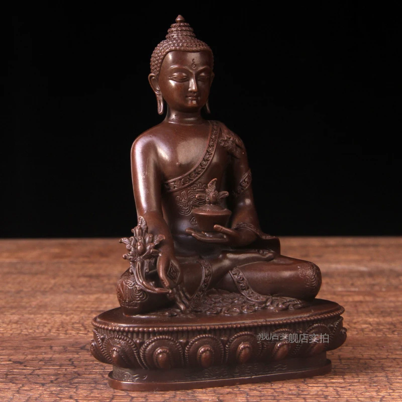 3Pcs Buddhism Nepal Thailand Tibet temple home high grade SAN BAO FO Buddha Sakyamuni Amitayus Medicine Buddha statue HOME bless