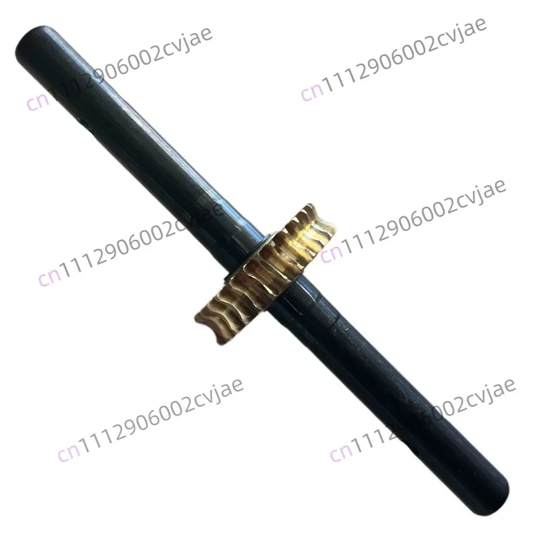 Lawn mower gearbox, lawn mower trenching weeding wheel aluminum parts worm bearing pure copper gear loosening wheel accessories