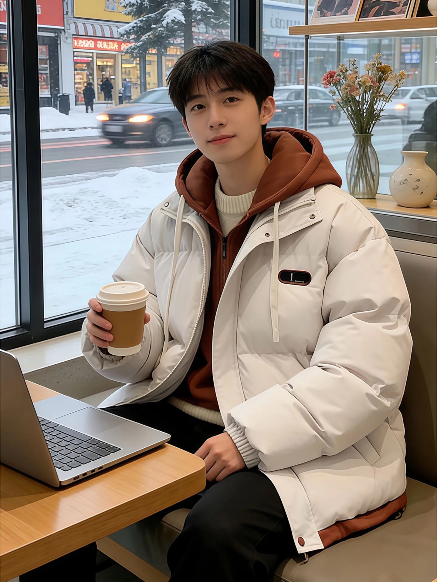 

Cleanfit American Sle Men's down Cotton Jaet Winter Faion Brand Couple's Bread Hooded Outerwear Youth Daily Wear