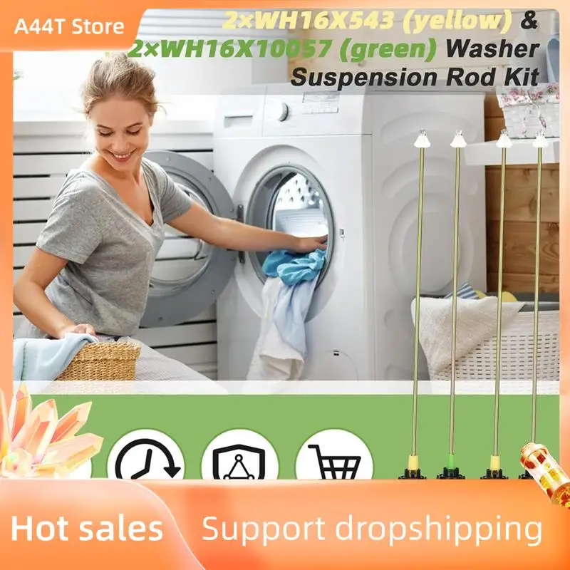 

A44T WH16X543 WH16X10057 Комплект стержней подвески для шайбы GE и Hotpoint WHRE5550K2WW, WBSR3140D5WW, WCSR2080B2WW, WDRR2500K3WWW