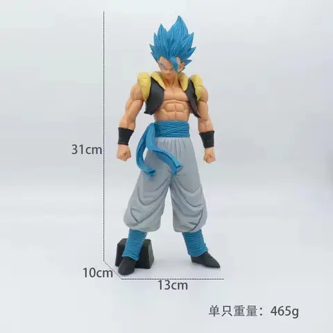 31 cm Dragon Ball Z Anime Actionfigur Super Blue Gogeta Grandista Saiyan Figur PVC Goku Vegeta Goku Black Zamasu Figur Leksak 10 best sales Goku Black - №8