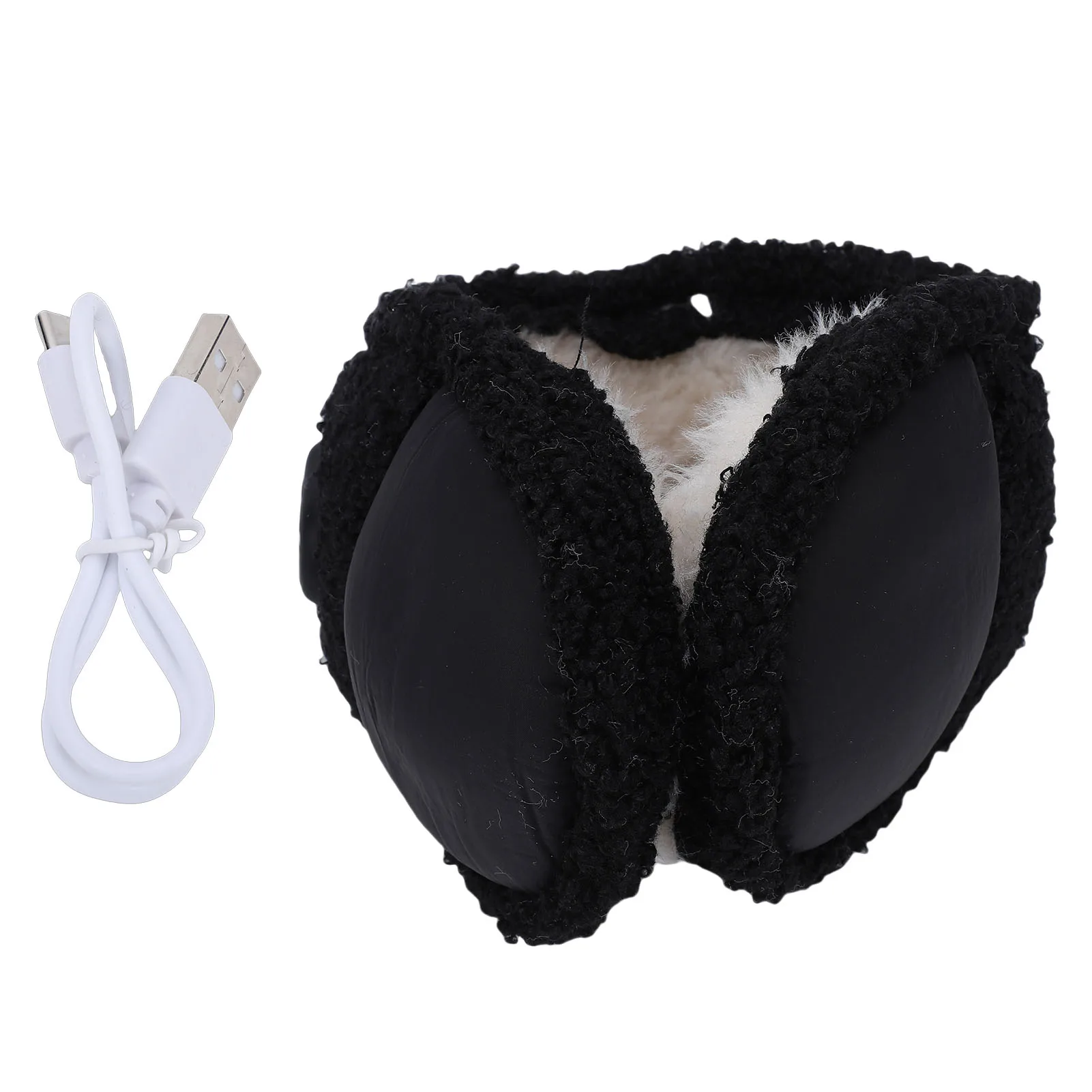 

Складные мягкие плюшевые наушники с подогревом, 3 температурных режима, теплые электрические грелки для ушей для зимы и активного отдыха