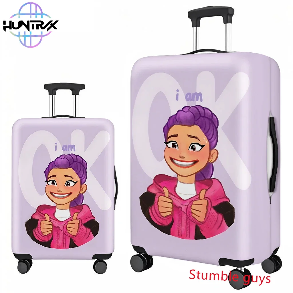 

Kpop Demon Hunters Suitcase Cover Anime Style Fits 18-32 Inch Luggage Travel Protector