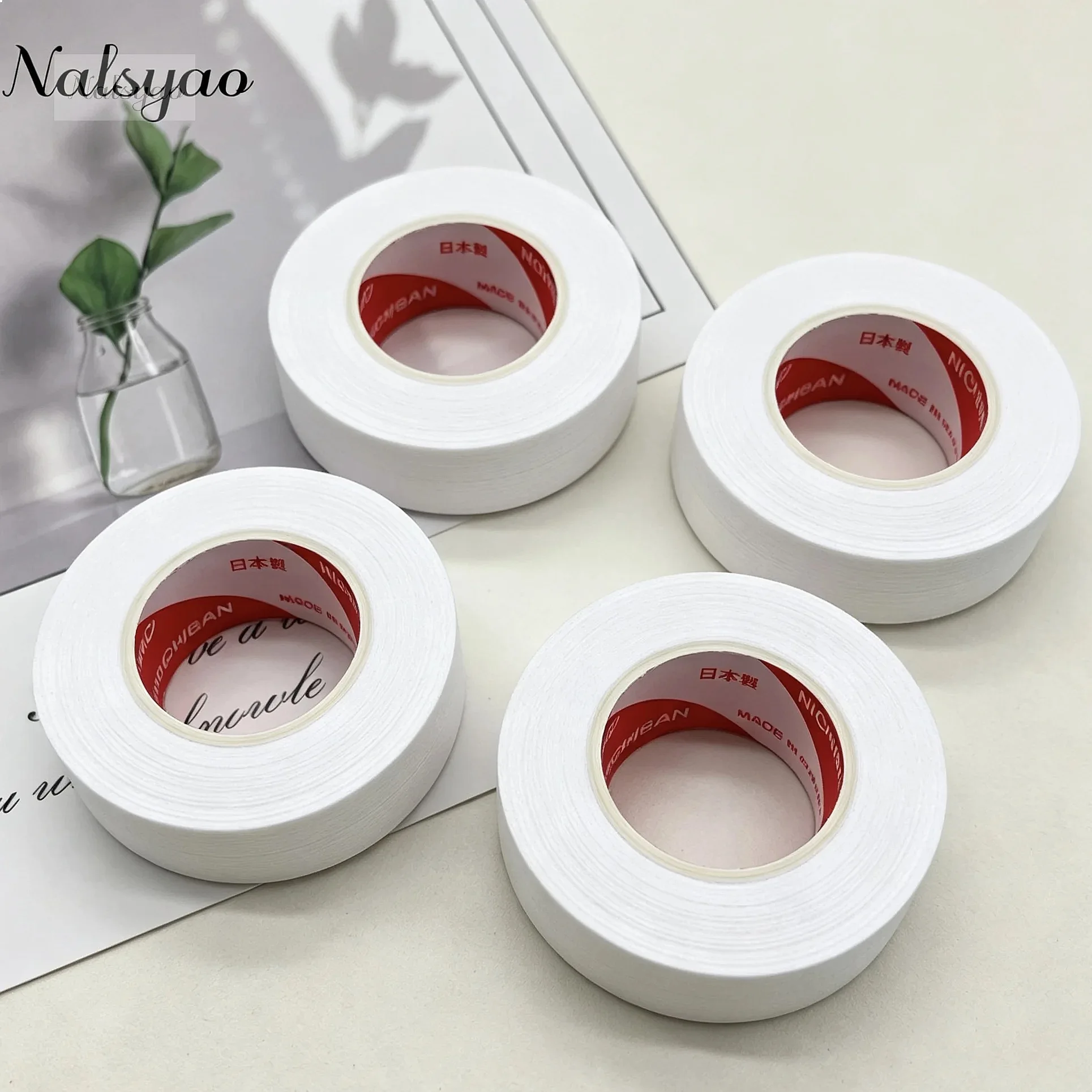 Nalsyao Hypoallergenic Eyelash Extension Tape Micropore Lash Grafting Tool Adhesive Strips for Eye Makeup Beauty Supplies