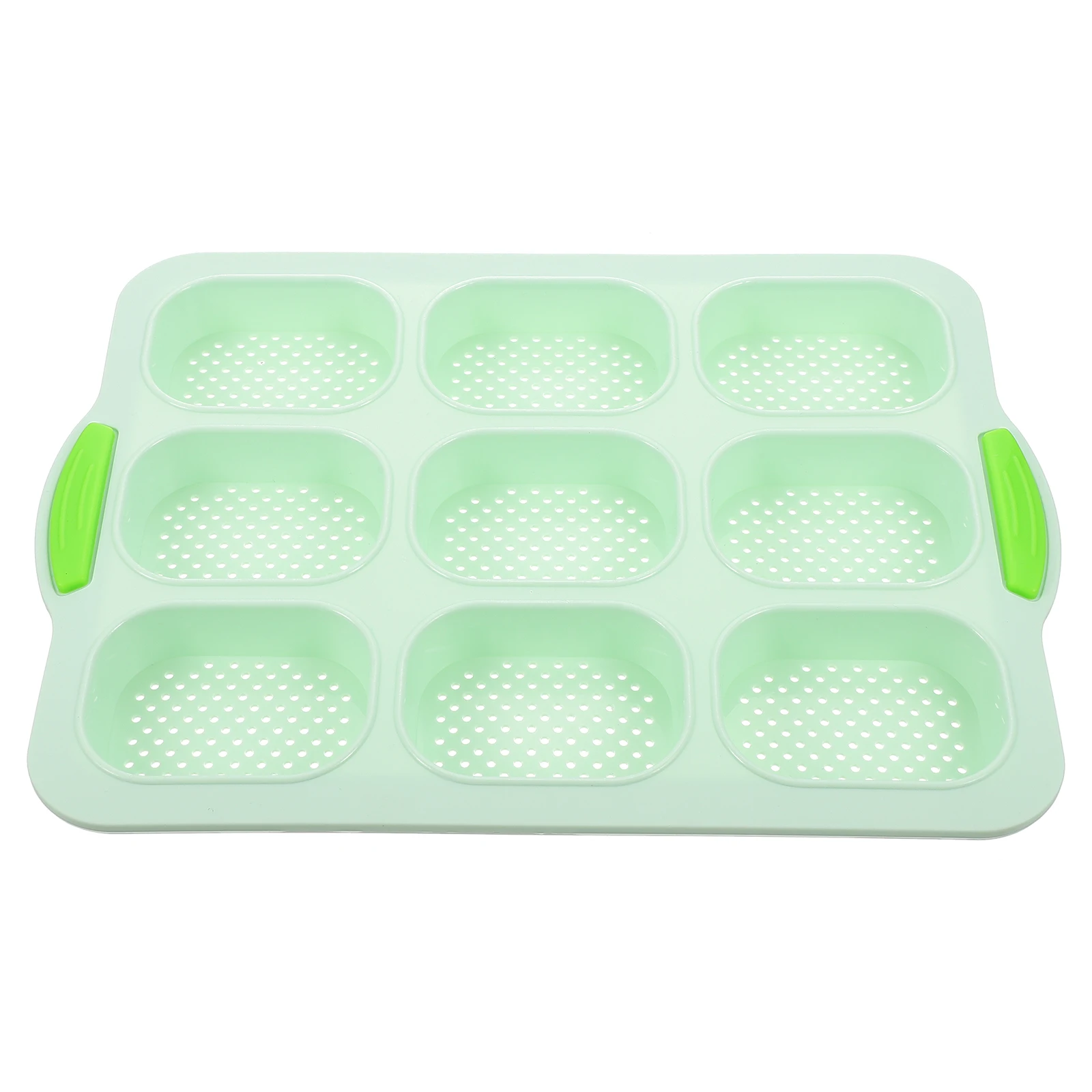 

Silicone Cake Mold 9 Cavity Tray Loaf Pan French Mini Muffins Baking Kitchen Tool Non Stick Easy Cleanup Suitable For Bread Loaf