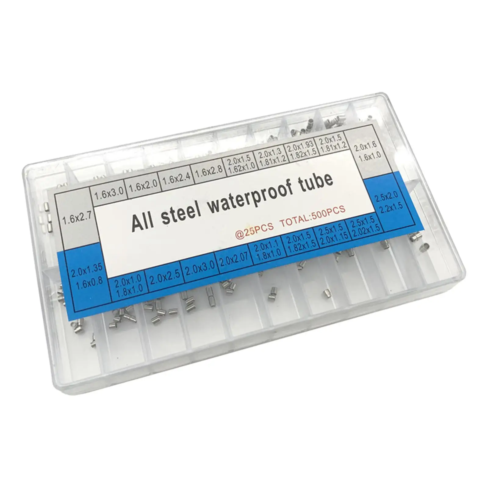 

500 шт., трубки с короной для часов из нержавеющей стали для замены деталей часовщиков