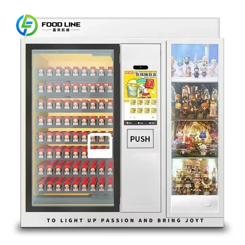 Customized Good Luck Plush Toy Magic Box Arcade Claw Crane Vending Machine Mystery Box Vending Machine with Card Payment