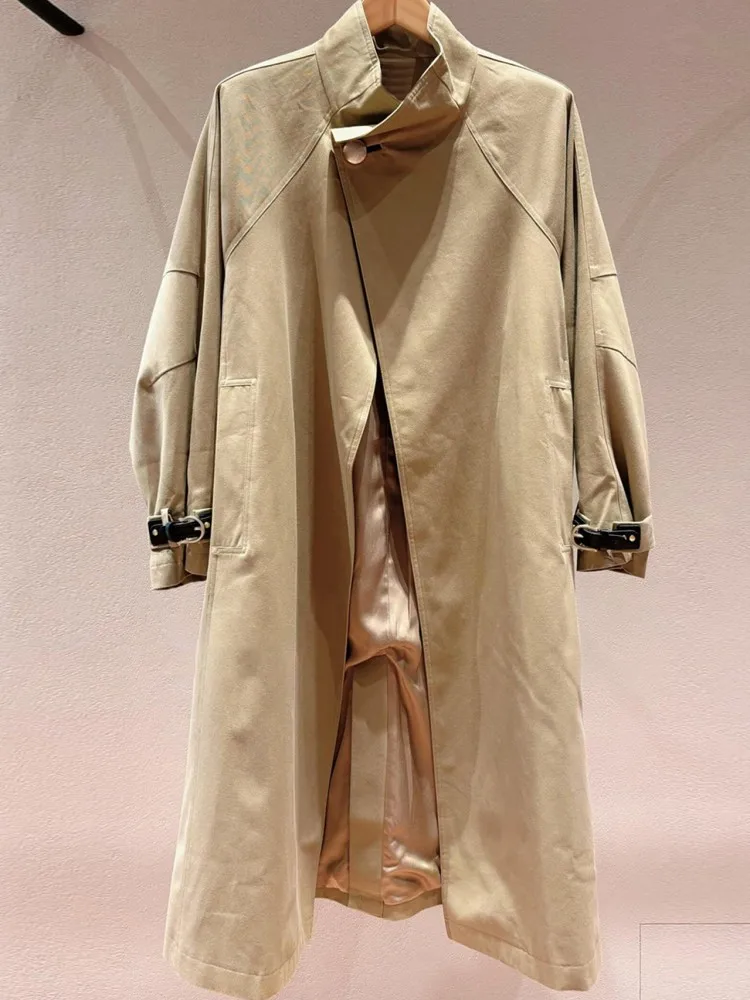 Business Casual Ladies Stand Collar Blazers Fashion Women Comfortable Suit Jackets Solid Color Button Long Sleeves Female Tops