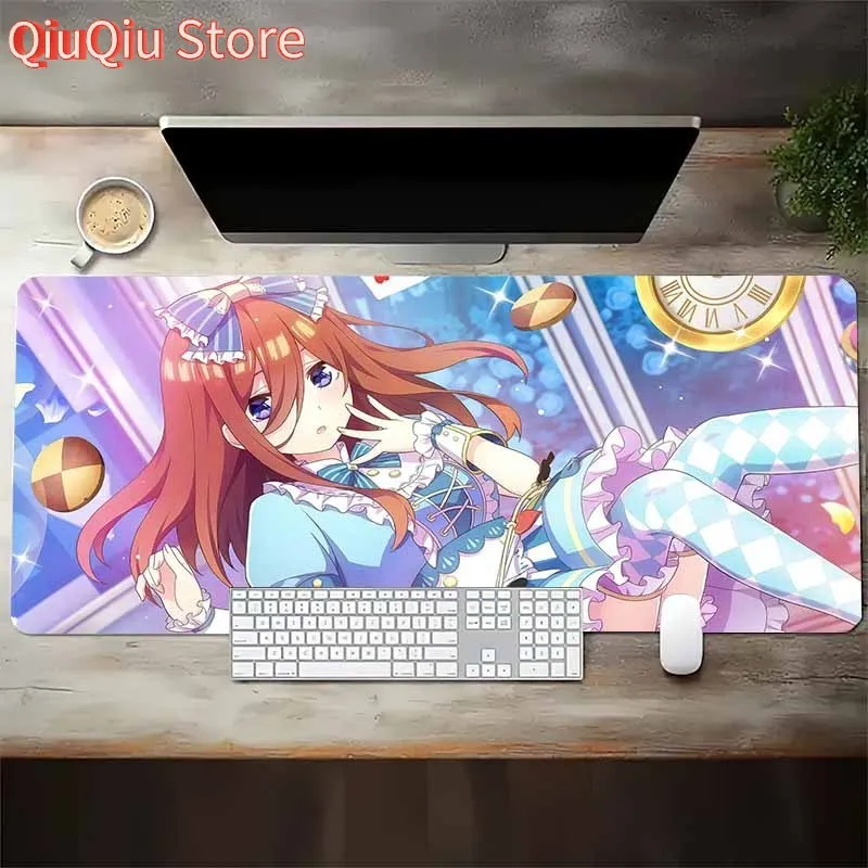 

1 шт. коврик для мыши, моющиеся нескользящие резиновые коврики для офиса и игрового ПК с рисунком часов в стиле аниме для девочек, аксессуары для ПК премиум-класса