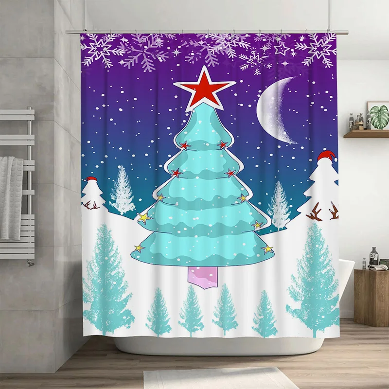 

Tuniu милые лесные животные занавеска для душа лесной олень лиса кролик набор декора для ванной комнаты водонепроницаемая ткань