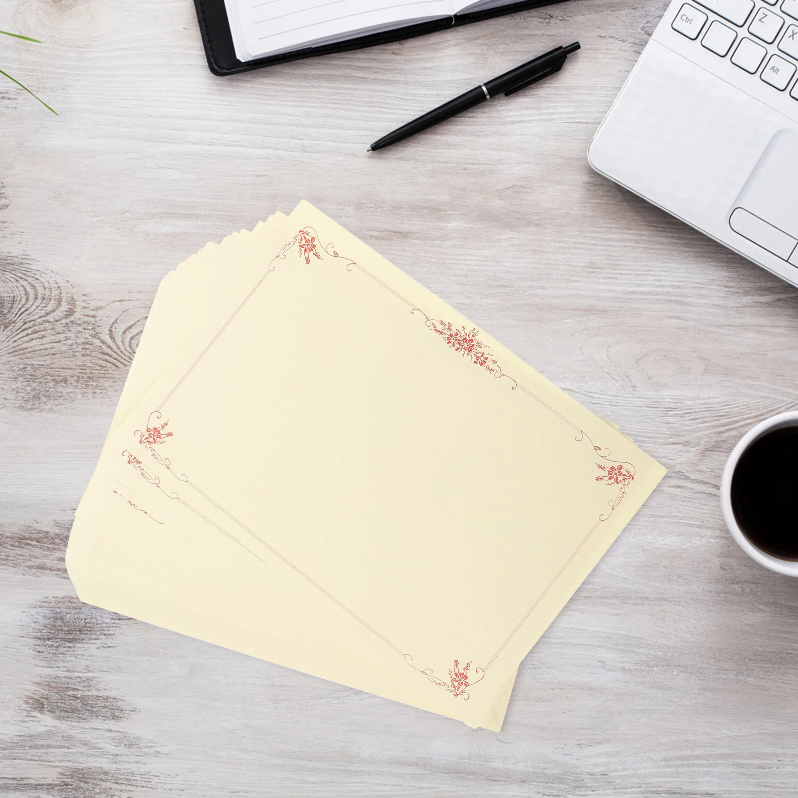 100 قطعة من ورق الدبلوم، ورق شهادة فارغ، أوراق قابلة للطباعة لشهادة جوائز المدرسة، استخدام ديكورات جدران المنزل والمكتب #3