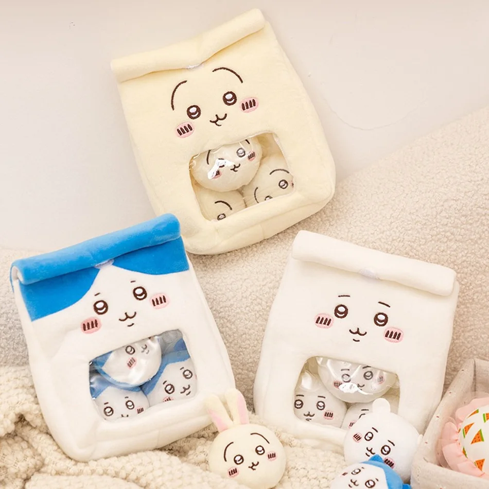 2026 Cute Cartoon  Anime Usagi Hachiware Snack Bag Doll Plush Toy Super Interesting Doll Plush Bag Friend Holiday Gift