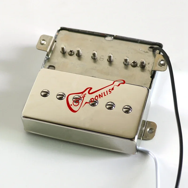 Pastilla Donlis P90 Humbucker, cubierta de níquel y plata de bobina única, pastillas de guitarra LP con imán Alnico 2/5