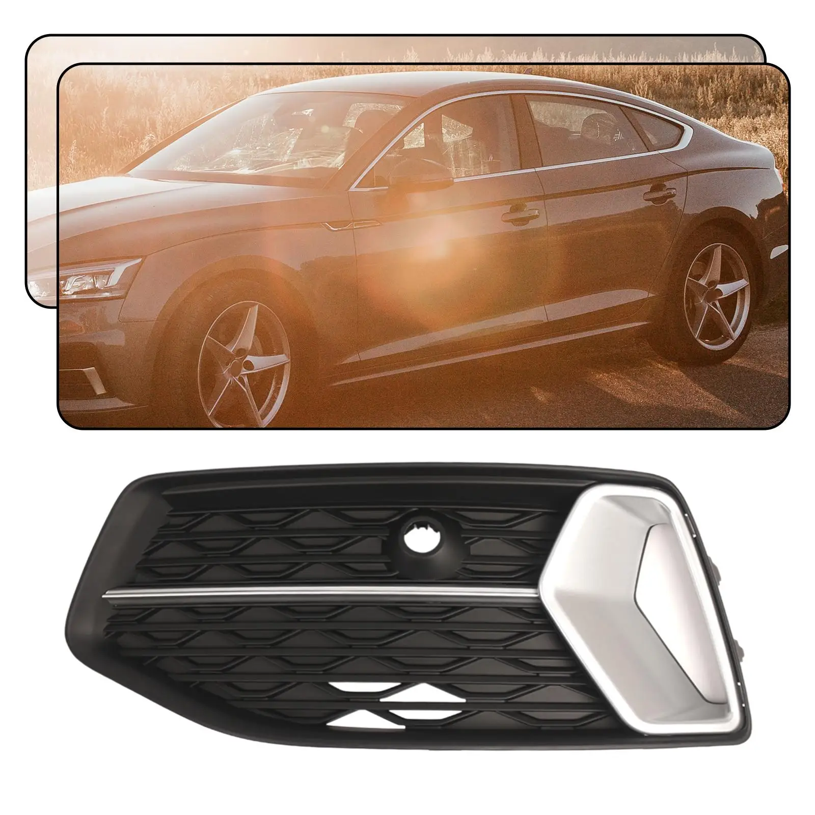 

Front Grill Cover 4K0807647D Car Accessories Black Replaces Spare Parts Professional High Performance 4K0807647C 4K0807647