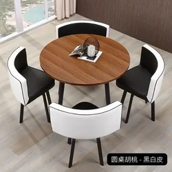 Simple Dining Table Set Casual Reception Office Coffee Table 4 Chairs Dining Room Table And Chair Mesa Living Room Furniture