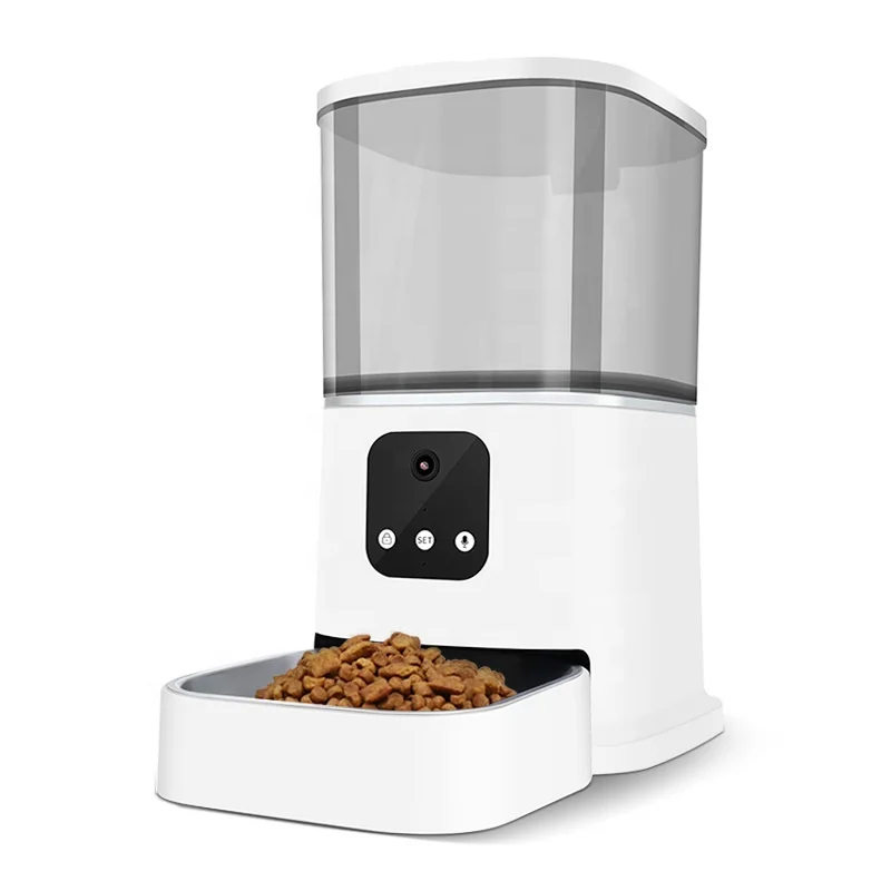 

YHpet Dog Cat Smart Pet Feeder Wifi App Remote Control Microchip Automatic Pet Feeder With Camera Smart
