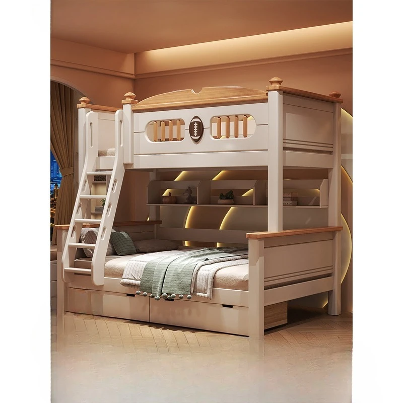 

Двухъярусная кровать JC из цельного дерева (верхний и нижний ярусы)