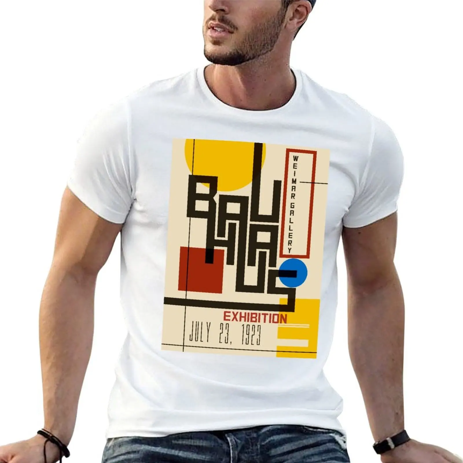 Bauhaus Poster I T-Shirt vintage clothes graphic tee shirt shirts graphic tee men