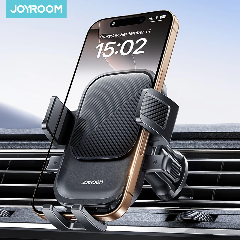 

Автомобильный держатель для телефона Joyroom с вентиляционным отверстием, автомобильное крепление для телефона с одной рукой 360° ° Поворотный автомобильный держатель телефона для телефонов iPhone 4,7-6,9 дюйма