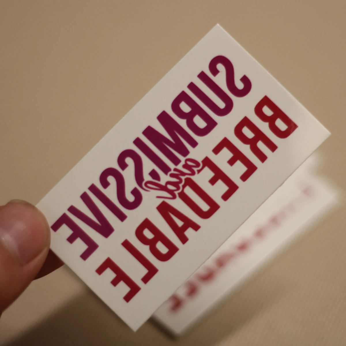 "submissive"  english letter hotwife cuckold temporary tattoos,adult waterproof sticker. - view 3