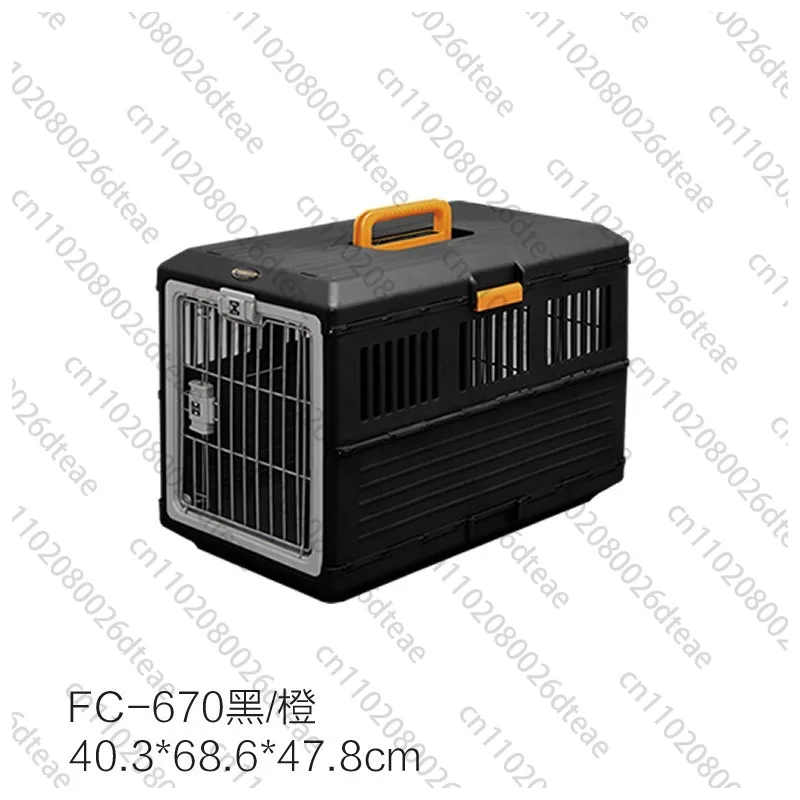 Portable Foldable Dog Cage Oversized Breathable Pet Airline Box Car Pet Cage For Traveling Multi-function Foldable Pet Cage