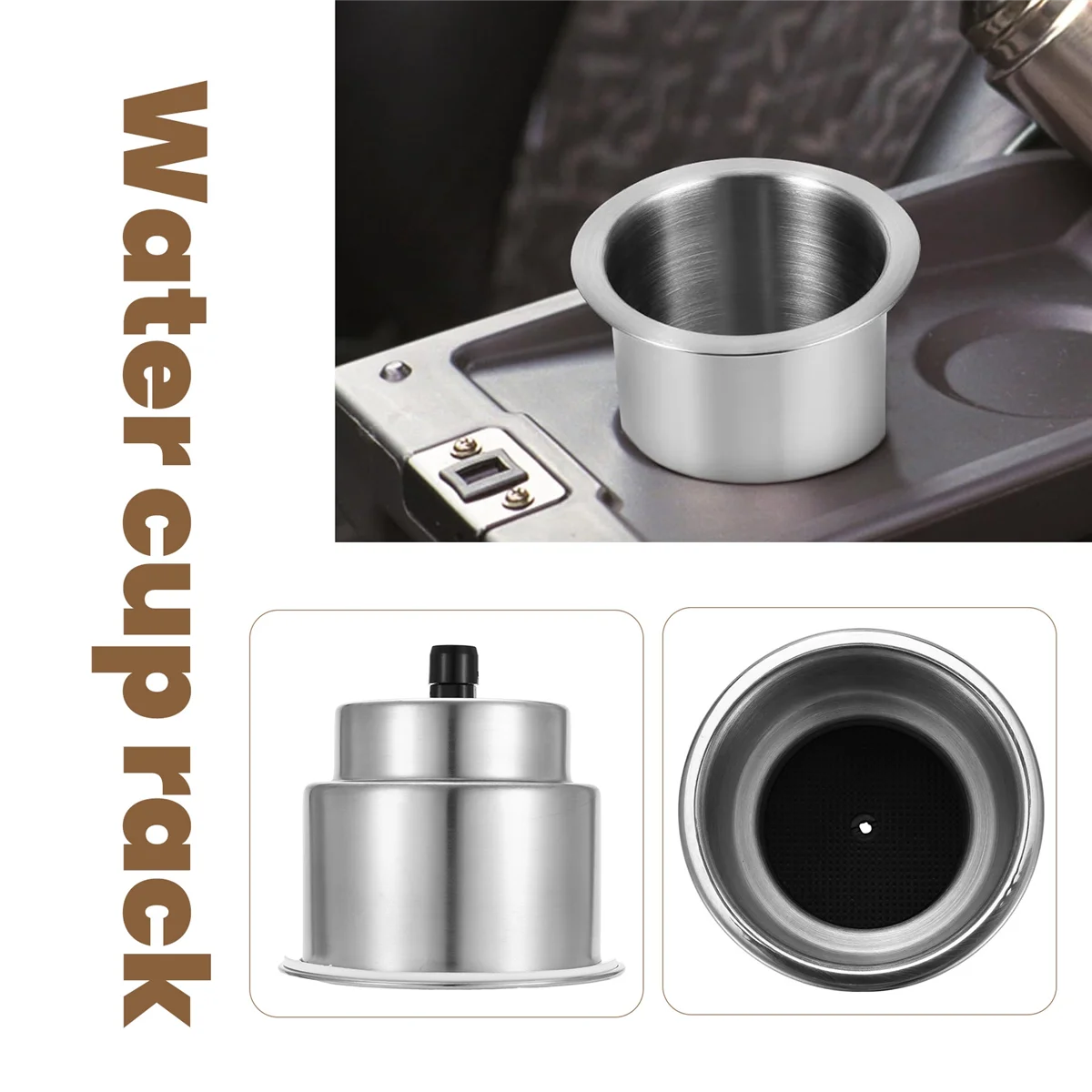 Держатель для напитков BVBV из нержавеющей стали, матовый со сливом, морская лодка, кемпер на колесах