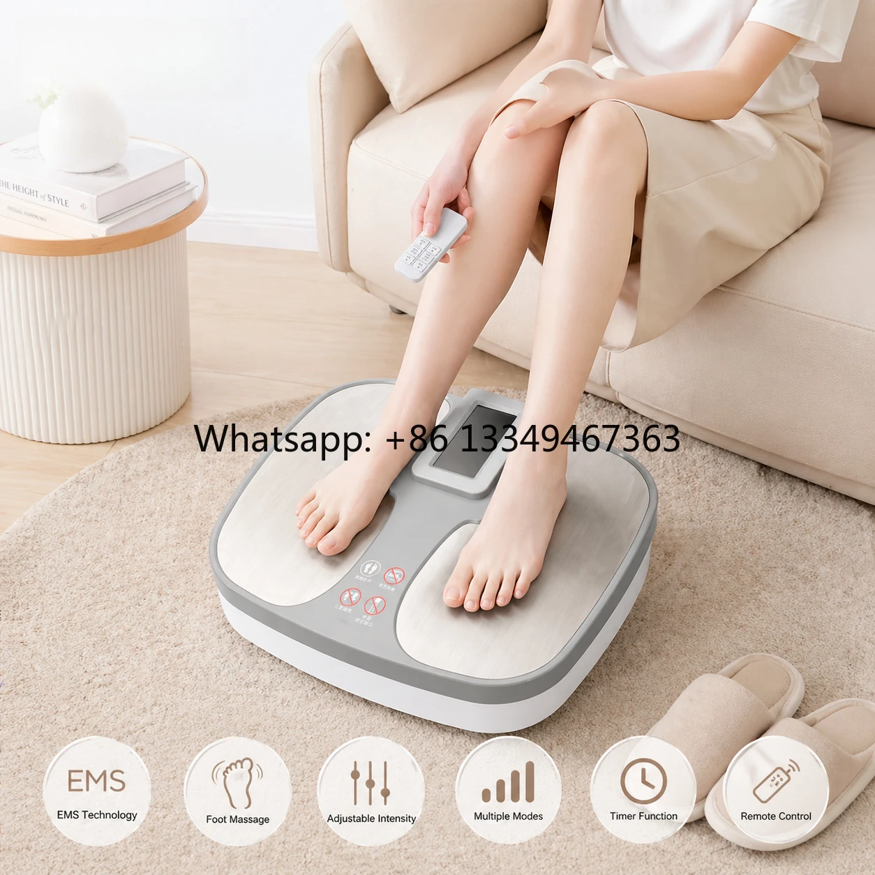 P90 Terahertz Foot Massager Therapy Physiological Electromagnetic Wave Pulse for Pain Relief