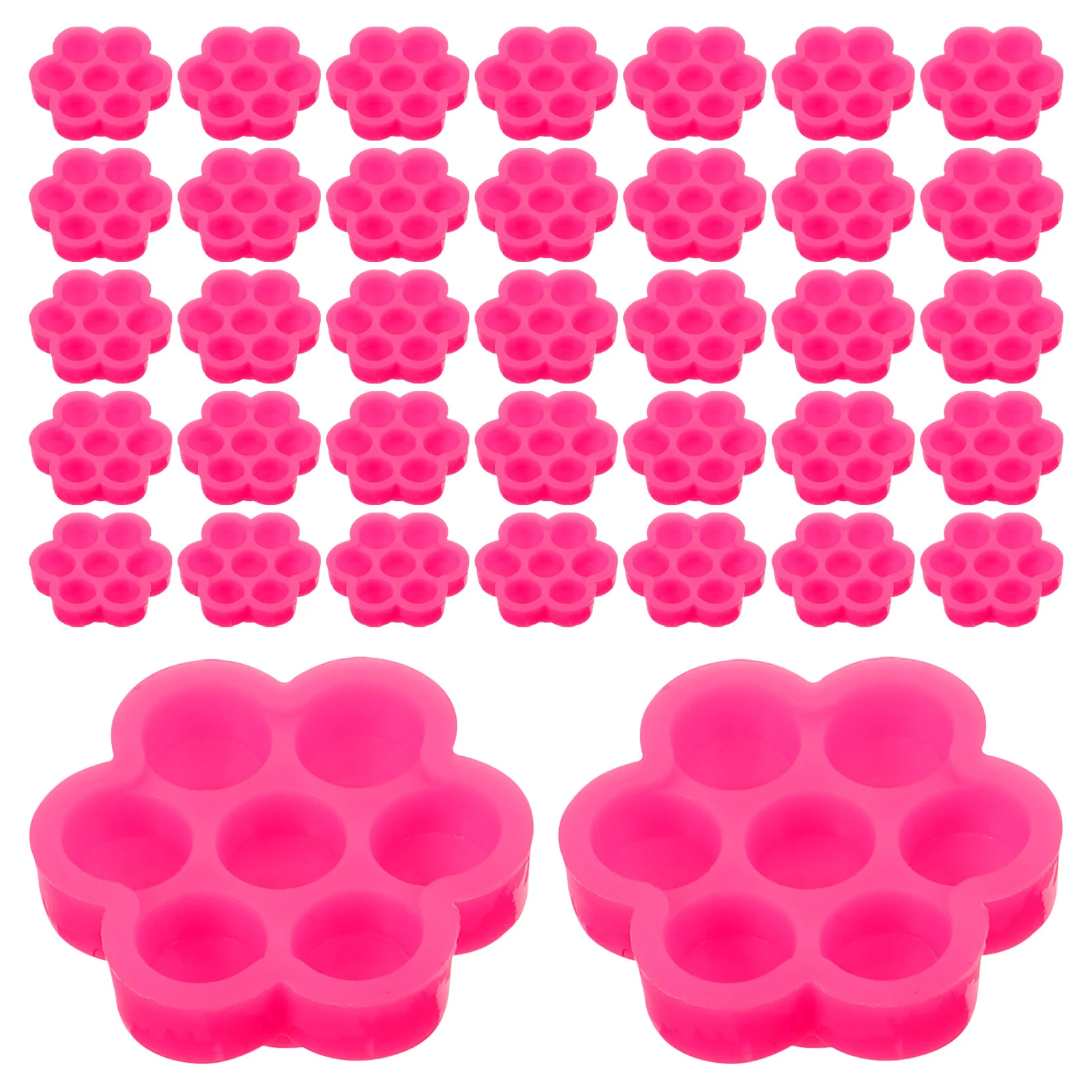 

100Pcs Eyelash Holder Cups Sturdy 2-in-1 Design Reusable Lash Containers Extend Drying Time Ideal for DIY and Salon Applications