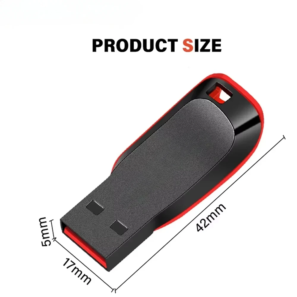 High Speed Genuine USB Flash Drive 128GB Black Pen Drive with Bonus Keychain 64GB Memory Stick 32GB Business Gift 16GB image 6