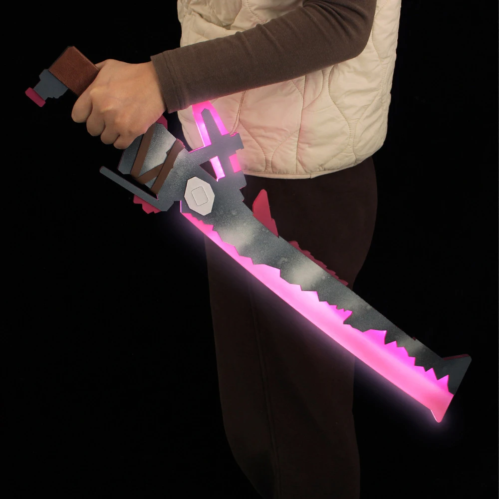 70cm Arena Breakout Infinite Weapon Flame Knife Game Peripherals Acrylic Model Escape Luminous Ornament Collection Craft Toys