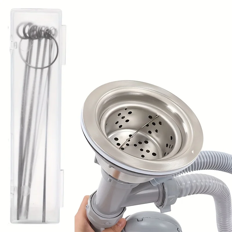 10 pieces of stainless steel cleaning needle shower heads of various sizes, gas stove outlets, and wipers