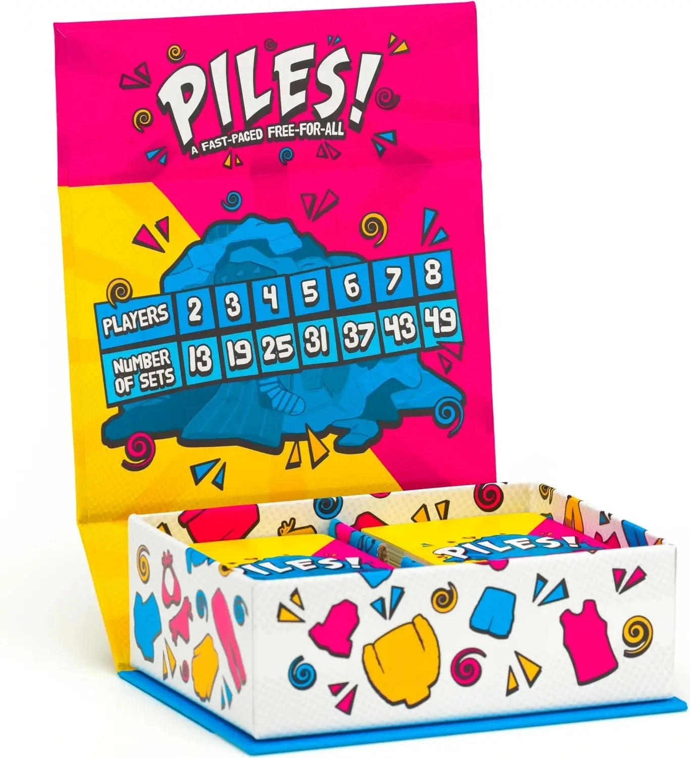 Piles Cards Games Family Games - for Kids 8 and Up Games for Adults - Family Game Night - Travel Games - Memory Games - 10 Mins