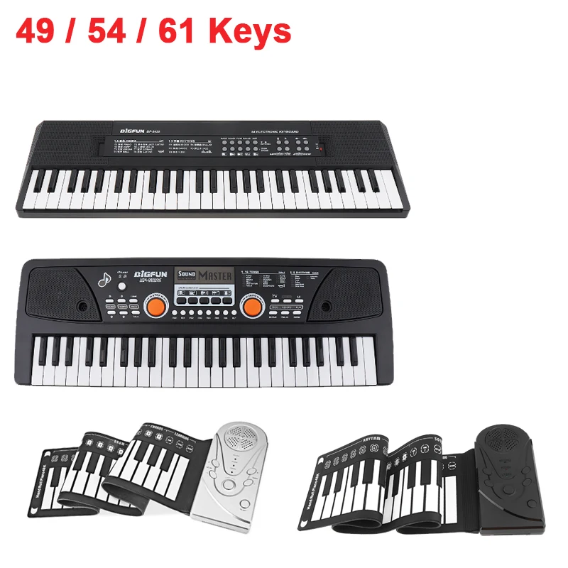 

49 / 54 / 61 Keys Electronic Keyboard Piano Digital Music Key Board with USB Cable Teclado Electronic Organ