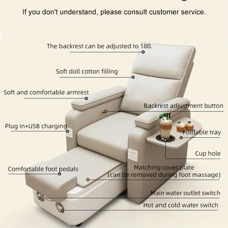 Cheap Foot Spa Chair Manicure Spa Pedicure Chair Modern and Luxurious Multifunction Nail Beauty Salon Pedicure Chair