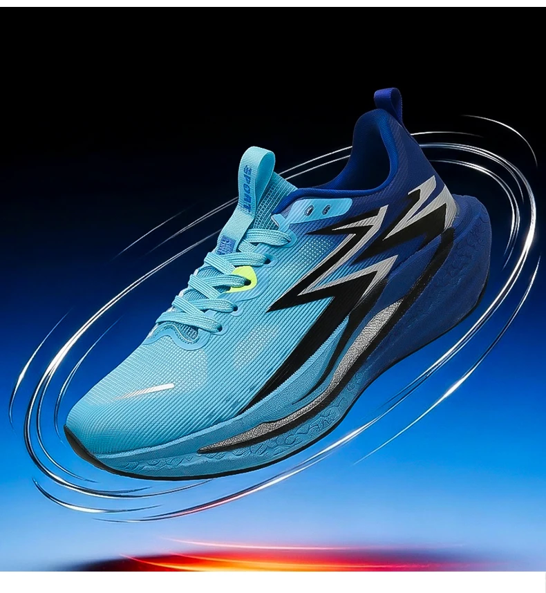 Neue Sportschuhe für Männer Leichte Laufschuhe mit Carbonplatte Atmungsaktive Mesh-Sneaker für Marathonrennen und Leichtathletik-Training – Detail 24