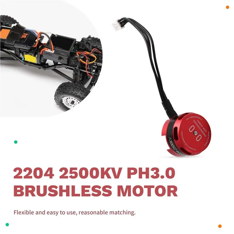 rc-axial-scx24-trx4m-1-18-1-24-クローラーカー用-2204-2500kv-ブラシレスアウターローターモーター-30a-esc-ブラシレスモーター付き-ph30-デザイン