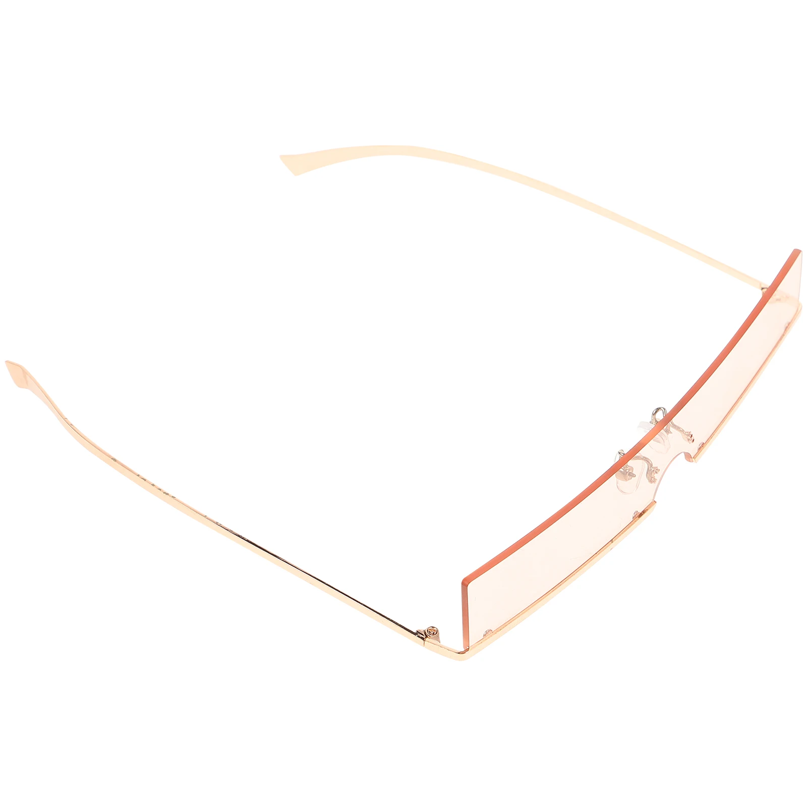 

1pc Sunglasses Metal Frame UV400 Protection Pink Fashion Women Men Lightweight Beach Outing Soft Nose Pads Long Lasting Classic