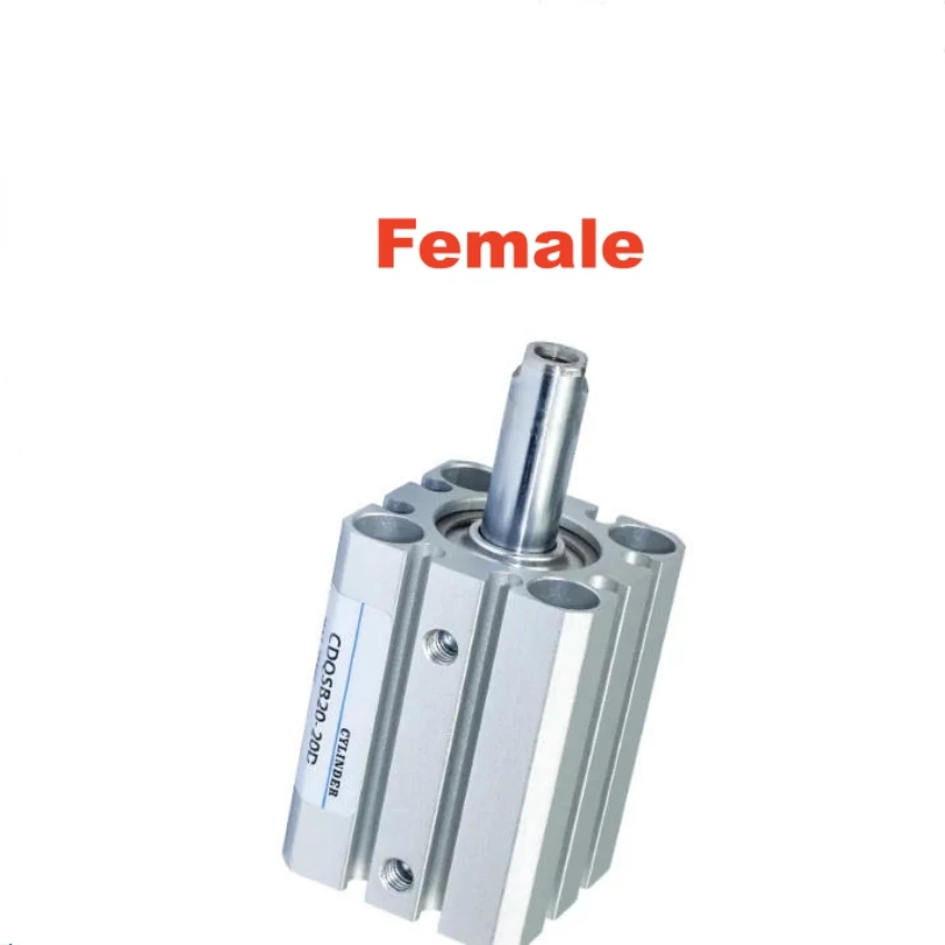 CQSB CDQSB Compact Cylinder Female CQSB12 CQSB16 CQSB20 CQSB25 CDQSB12 CDQSB16 CDQSB20 CDQSB25 CDQSB12-15D