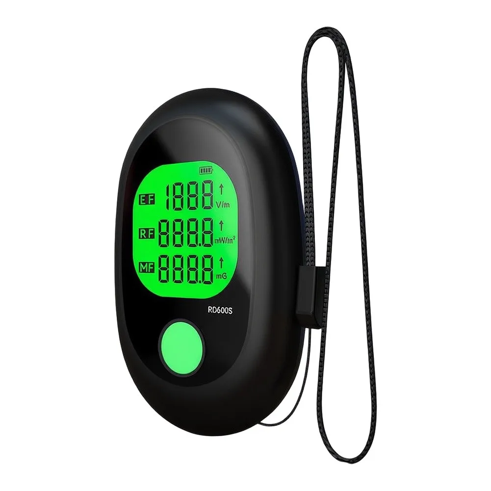Electric Field Monitor EMF Meter For Household Inspections Rechargeable USB Port Compact Portable Design Digital Display Readout