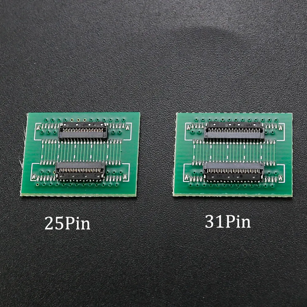 YUXI 1PCS FPC FFC Flexible Flat Cable Extension Connection Board 0.3 MM PCB Pitch 25 31 39 45 51 PIN Connector FPC Adapter