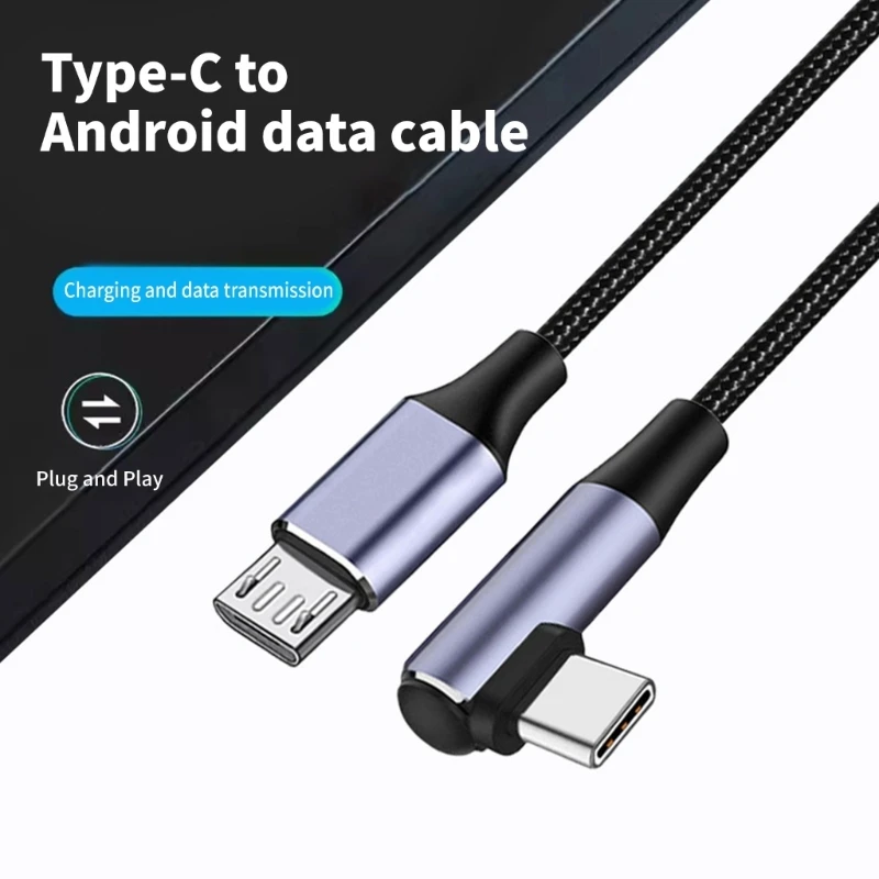 Cable conector confiable tipo Micro USB, carga rápida, transmisión datos estable, Universal para tableta, auriculares y