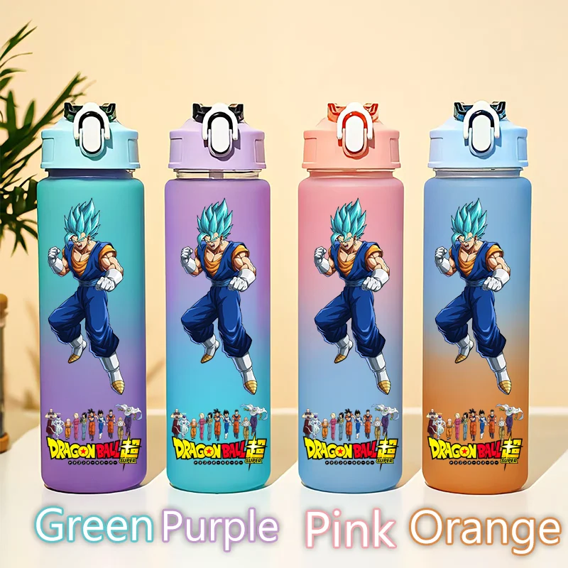 750ML Dragon Ball Super Hero Tazza di Acqua Kakarotto Gourde Vegeta IV Son Gohan Goten Bottiglia Gradiente Studente Adulto Bere Tazza Regalo
